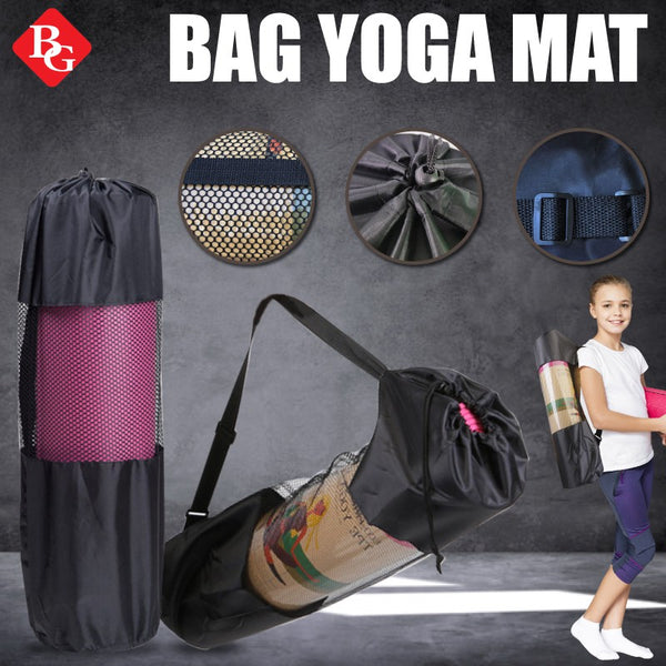 BG SPORT Sarung Tas Matras Yoga Hitam Black