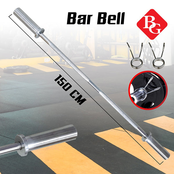 BG SPORT Barbell Rod Alat Fitness Angkat Besi 150cm