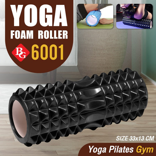 BG SPORT Foam Roller Yoga Alat Olahraga Senam Black