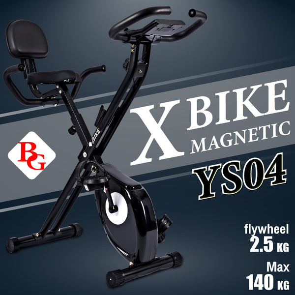 BG SPORT Sepeda Statis Magnetic X Bike Cardio Black