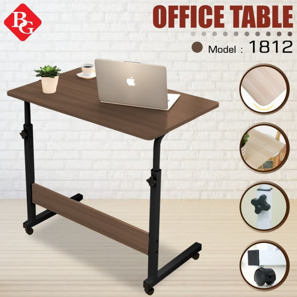 BG SPORT Meja Laptop Minimalis Adjustable Office Table Model Brown Black