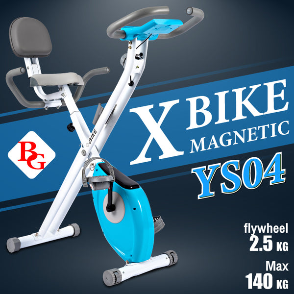 BG SPORT Sepeda Statis Magnetic X Bike Cardio Fitness YS-04 Blue