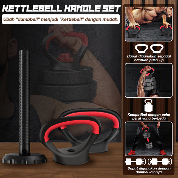 BG SPORT kettlebell Handle Set Alat Angkat Beban