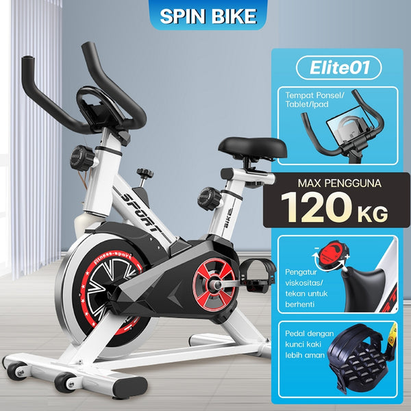 BG SPORT Sepeda Statis Spine Bike Model Elite  Alat Fitness AT Home