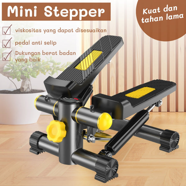 BG SPORT Mini Stepper - Alat Fitness Olahraga/Air Climber Steper Climber Walker Glider Gym