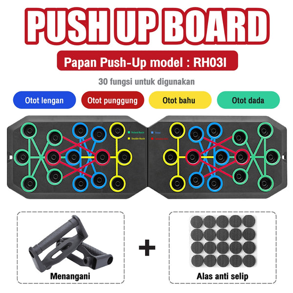 BG SPORT Push Up Stand Bar Alat Bantu Push Up Bar Olahraga Fitness Pegangan Push Up