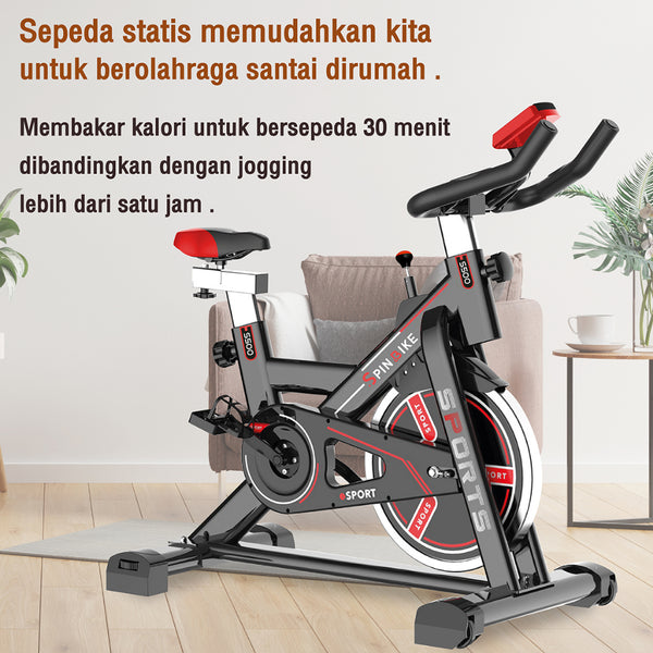 BG SPORT Sepeda Statis Spin Bike Alat Olahraga Fitness Cardio