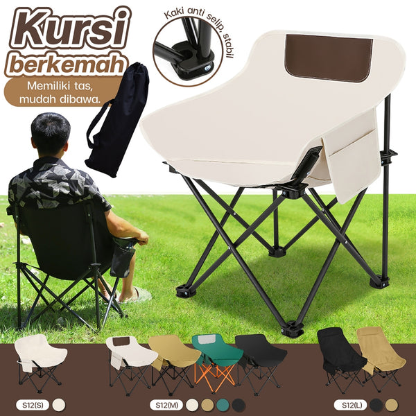 BG SPORT KURSI KEMAH LIPAT / FOLDABLE CAMPING CHAIR / KURSI LIPAT CAMPING