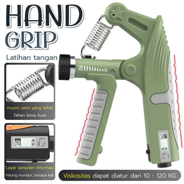 HTD SPORT Handgrip Hand Grip Alat bantu fitness Otot lengan Tangan Portable HG005