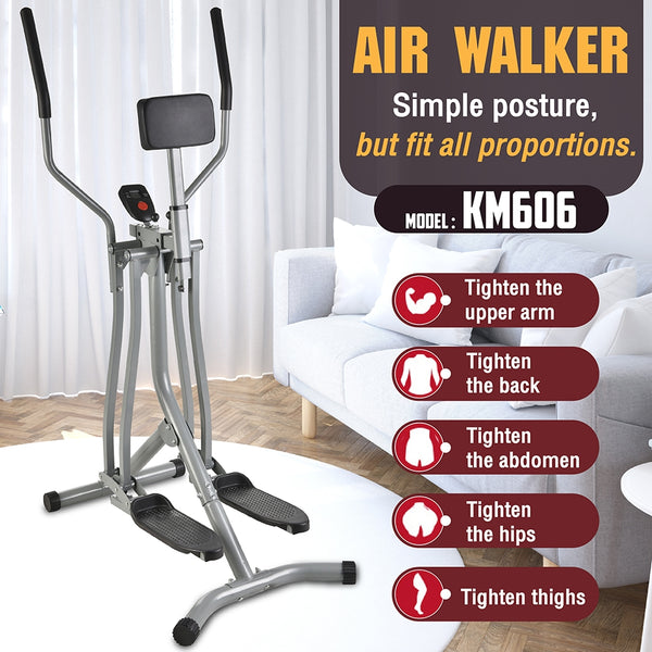 BG Sport Air walker freestyle glider alat olahraga fitness cardio KM 606