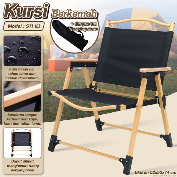 BG SPORT KURSI CAMPING LIPAT BULAT MOON FOLDING CHAIR OUTDOOR MULTIFUNGSI