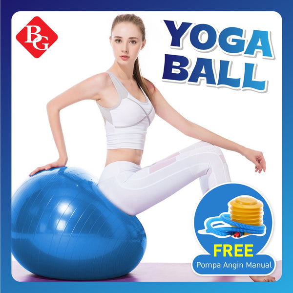 BG SPORT Bola Yoga Gym Ball Blue