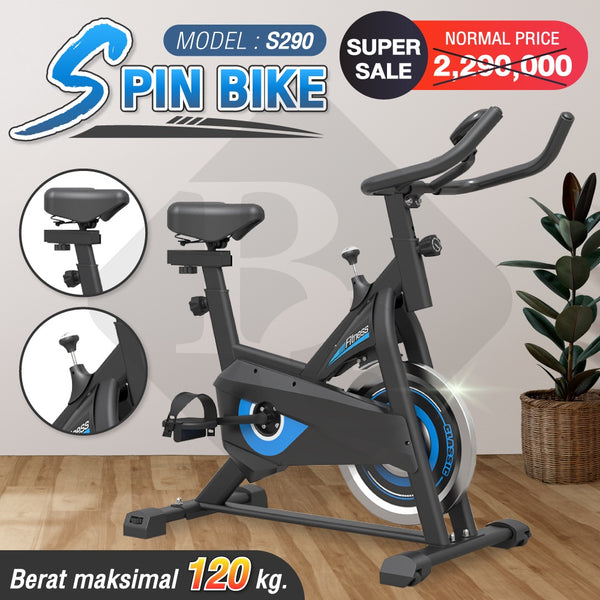 BG SPORT Sepeda Statis Spin Bike Olahraga Fitness Home Cardio