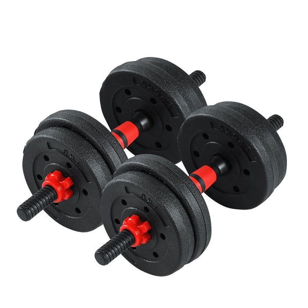 BG SPORT Dumbbell PVC Set 10 kg PVC Alat Olahraga Fitness