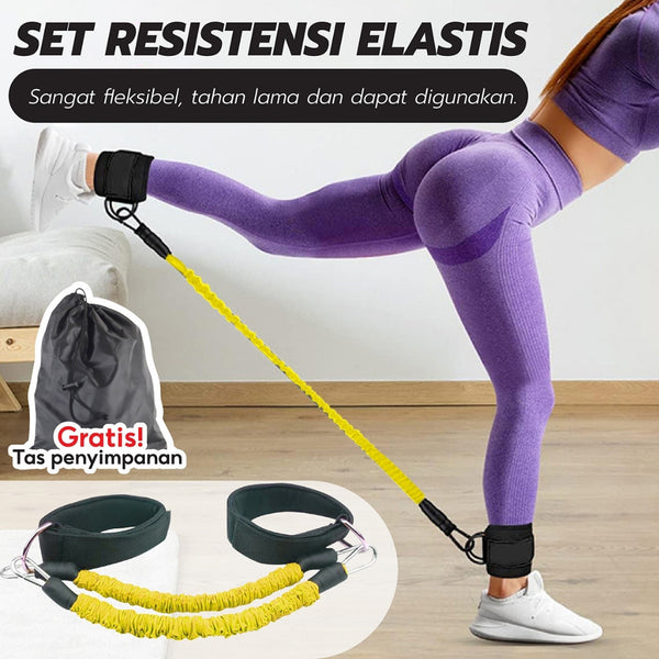 HTD SPORT Resistance Bands Yoga One Set Power Resistance  Set Tali Pembantu Fitness Gym Power