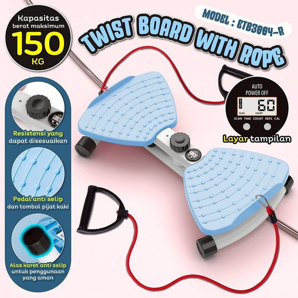 BG SPORT Waist Twisting Magnetic Trimmer Tali Alat Olahraga Multifungsi Untuk Mengecilkan Pinggang