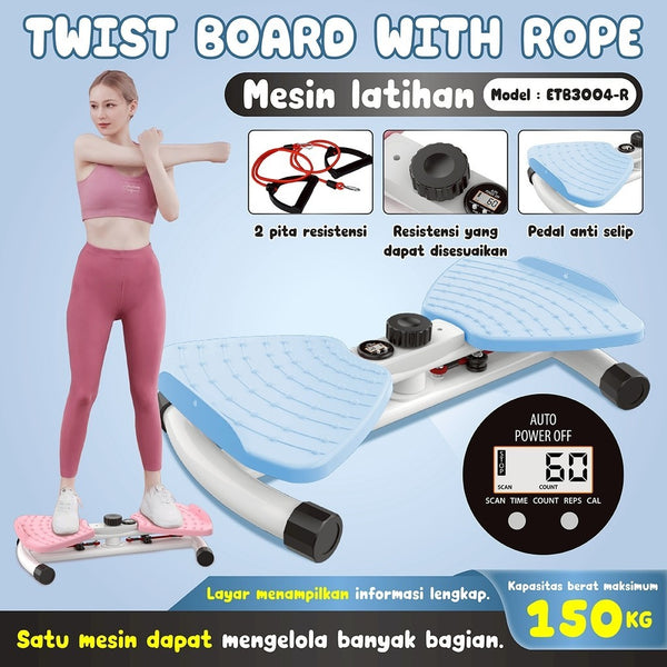 BG SPORT Waist Twisting Magnetic Trimmer Rope Alat Olahraga Multifungsi Untuk Mengecilkan Pinggang